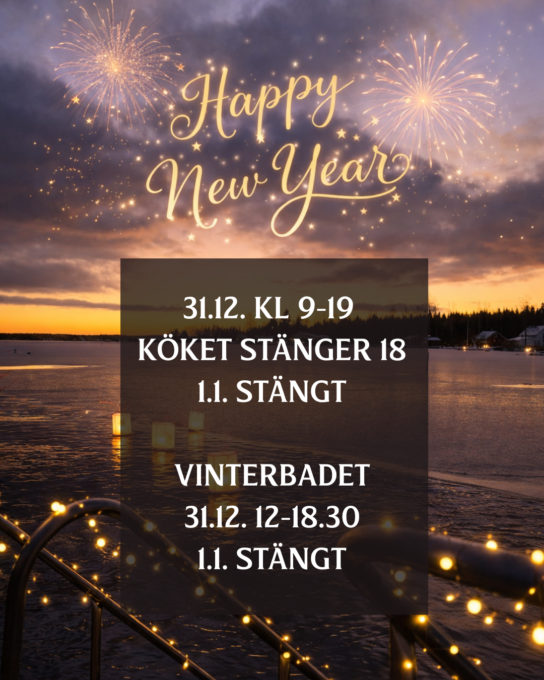 New Years Eve opening hours